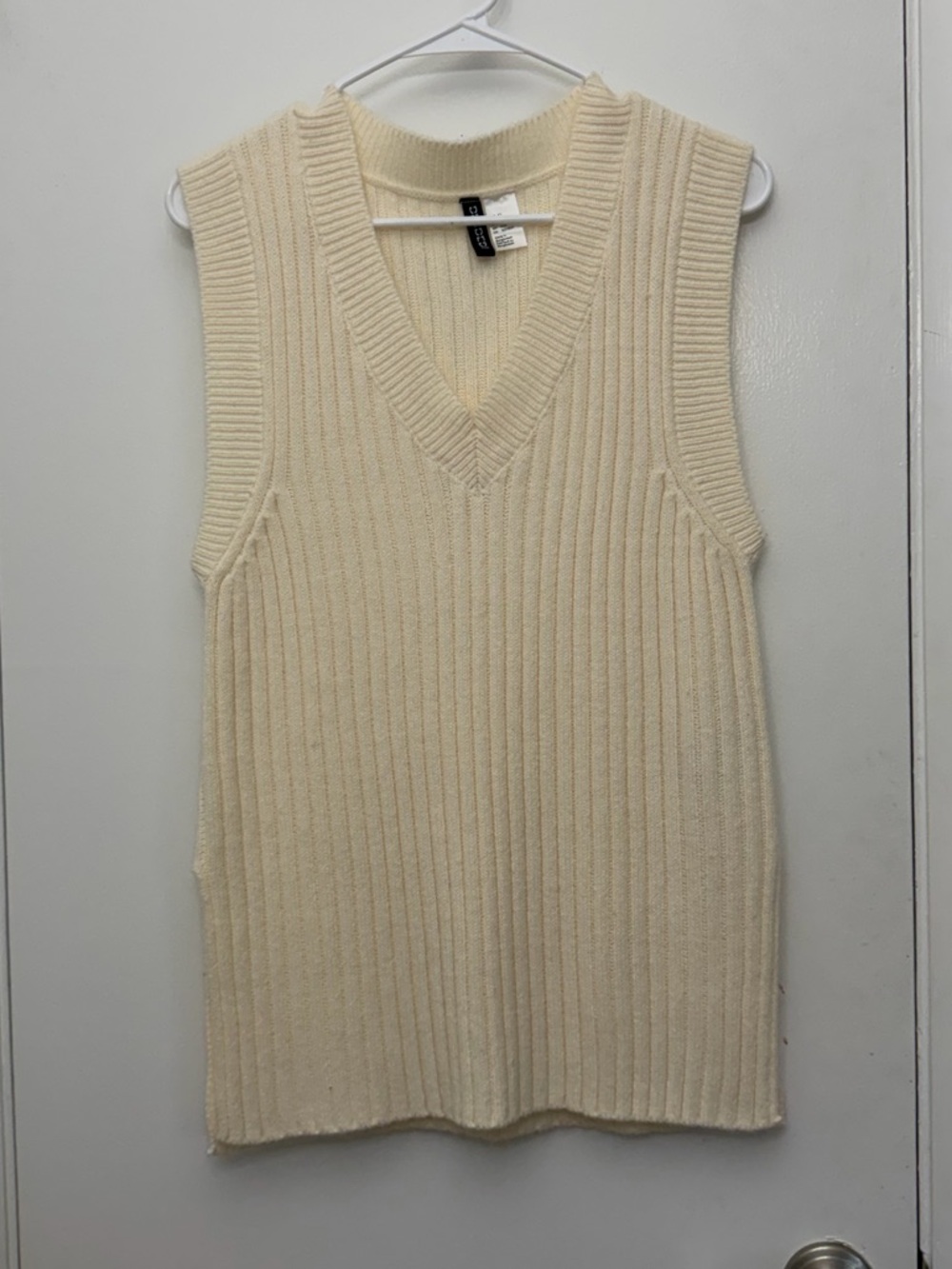 Cream Sweater Vest Tank